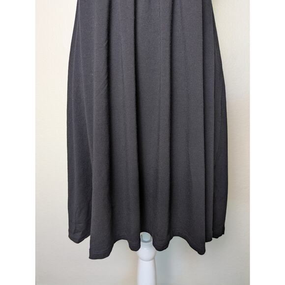 Anthropologie Lucy and Laurel Babydoll Studded Black Mini Dress Women Size M Y2K - Picture 4 of 12